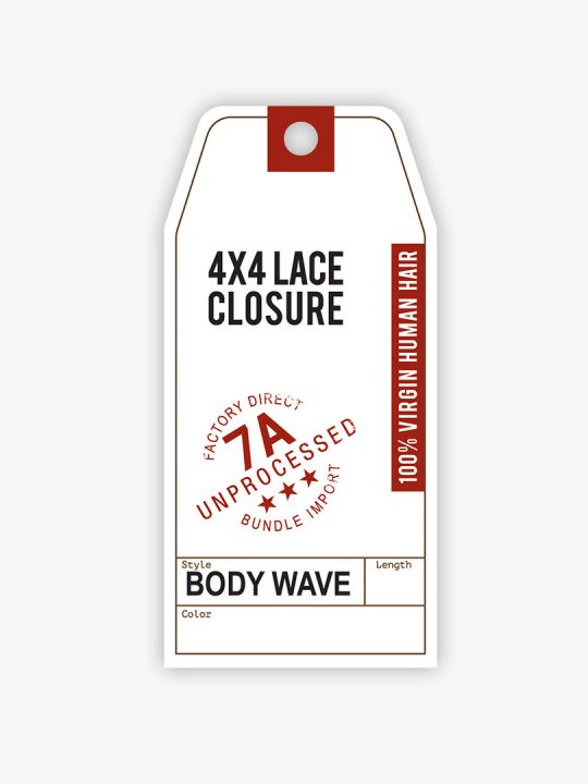 7A 4X4 CLOSURE – BODY WAVE