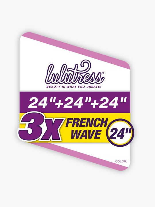 LULUTRESS 3X FRENCH WAVE 24″